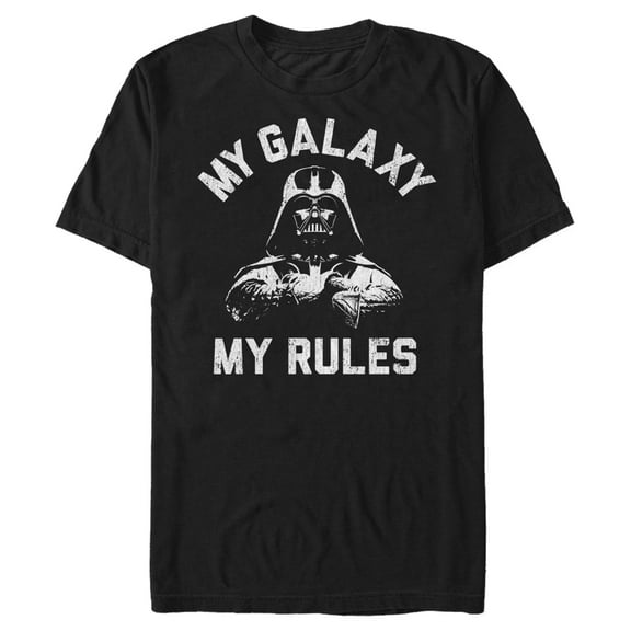 Men's Star Wars Vader My Galaxy My Rules  Graphic Tee Black Medium