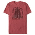 thumbnail image 1 of Men's Star Wars Vader Tall Darth & Handsome Arch  Graphic Tee Red Heather Medium, 1 of 4