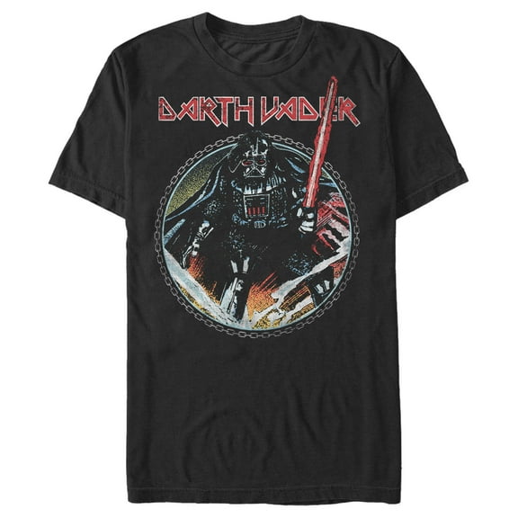 Men's Star Wars Vader Up In Chains  Graphic Tee Black Medium