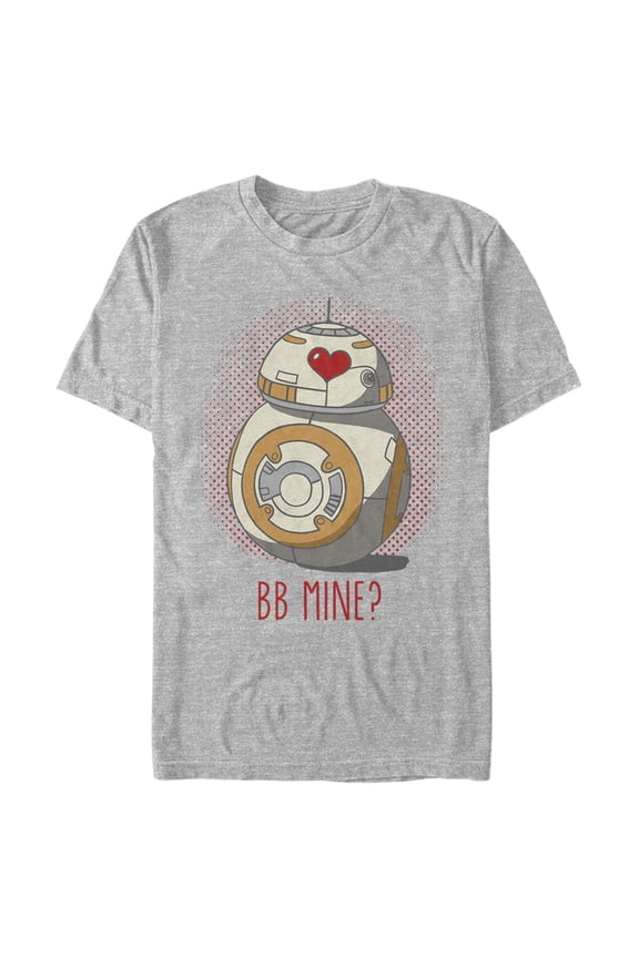 Men's Star Wars Valentine's Day BB Mine? Graphic Tee Athletic Heather Small