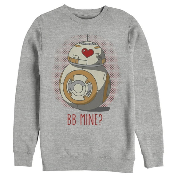 Men's Star Wars Valentine's Day BB Mine?  Sweatshirt Athletic Heather Medium