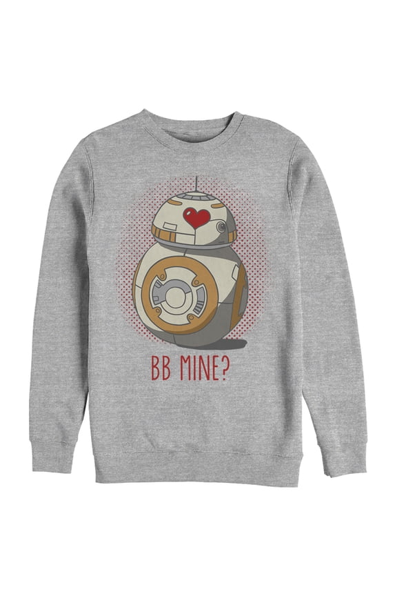Men's Star Wars Valentine's Day BB Mine? Sweatshirt Athletic Heather Small