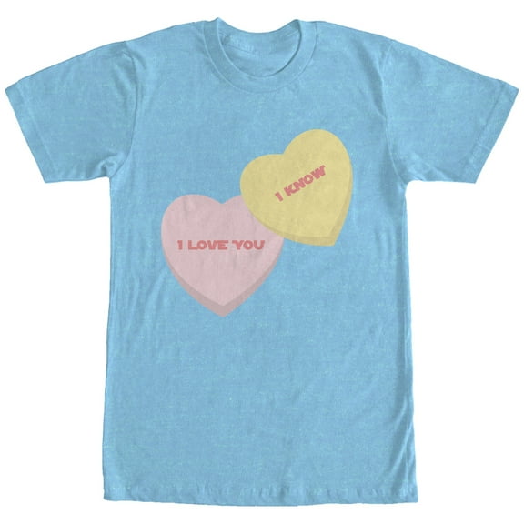 Men's Star Wars Valentine's Day I Love You I Know Hearts  Graphic T-Shirt