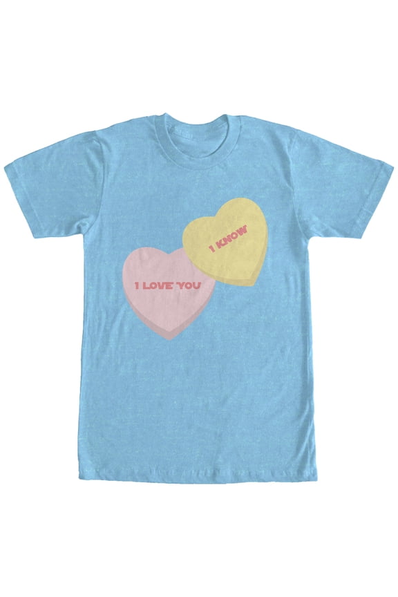 Men's Star Wars Valentine's Day I Love You I Know Hearts Graphic T-Shirt