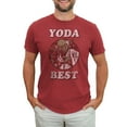 thumbnail image 1 of Men's Star Wars Valentine's Day Yoda Best  Graphic Tee Red Heather Medium, 1 of 4