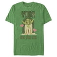 thumbnail image 1 of Men's Star Wars Valentine's Day Yoda One for Me  Graphic Tee Kelly Heather 3X Large, 1 of 3