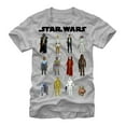 thumbnail image 1 of Men's Star Wars Vintage Action Figures  Graphic Tee Silver Small, 1 of 3