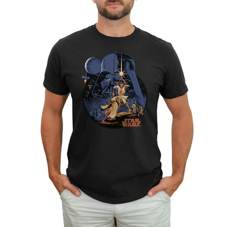 Men's Star Wars Vintage Art Graphic Tee Black 2X Large price history and forecast - Star Wars STRW0084-10001004-BLACK-2XL