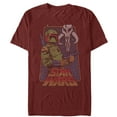 thumbnail image 1 of Men's Star Wars Vintage Boba Fett Frame Graphic Tee Cardinal 3X Large, 1 of 5