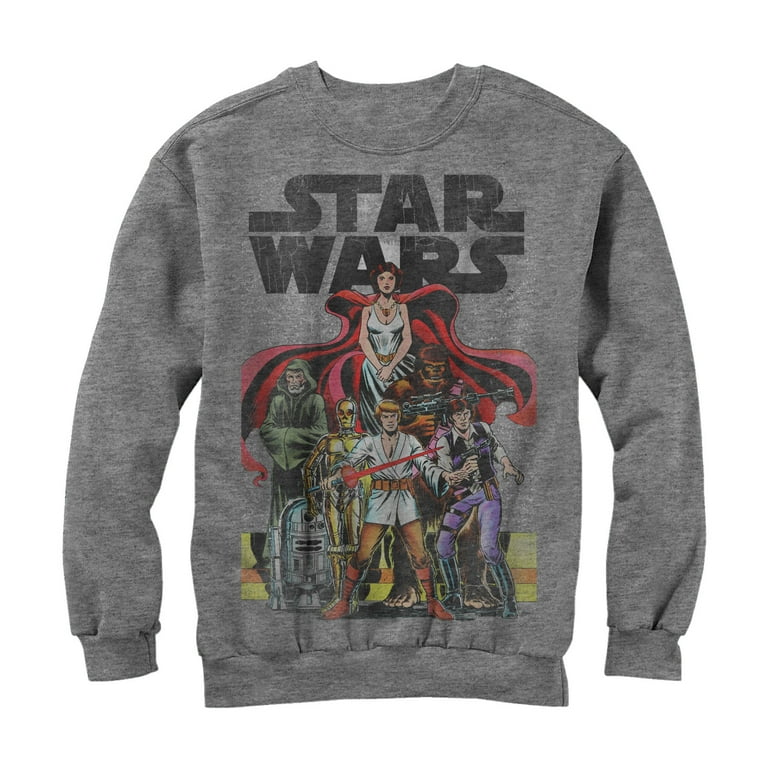 Men's Star Wars Vintage Rebel Art Sweatshirt Athletic Heather X