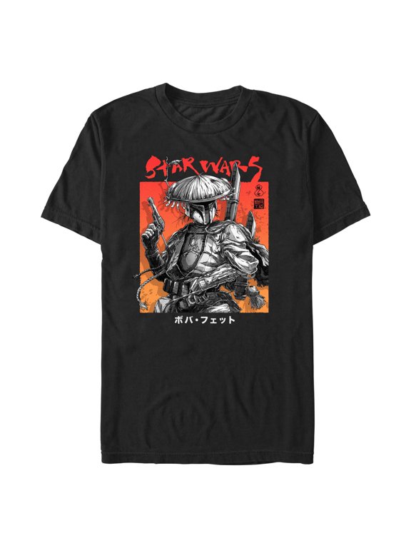 Men's Star Wars: Visions Anime Boba Fett Graphic T-Shirt