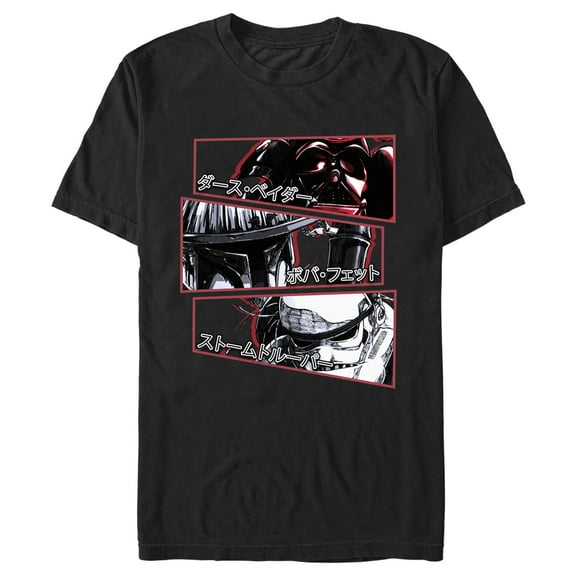Men's Star Wars: Visions Anime Panels  Graphic Tee Black Small