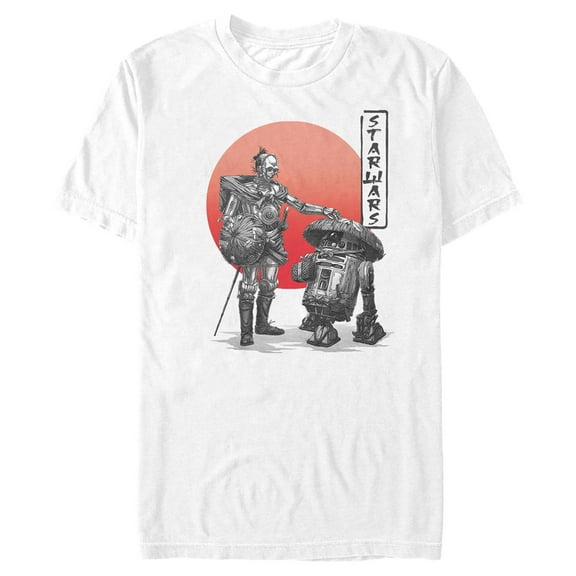 Men's Star Wars: Visions Anime R2-D2 Graphic Tee White Small
