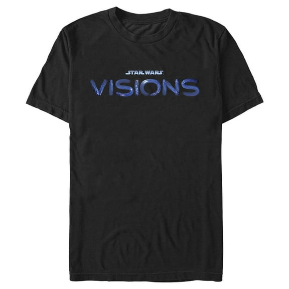 Men's Star Wars: Visions Blue Logo  Graphic Tee Black Small
