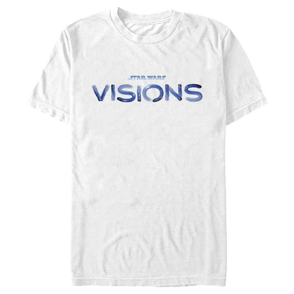 Men's Star Wars: Visions Blue Logo Graphic Tee White 3X Large