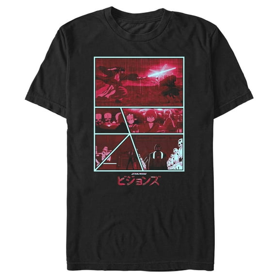 Men's Star Wars: Visions Panels Graphic Tee Black 3X Large