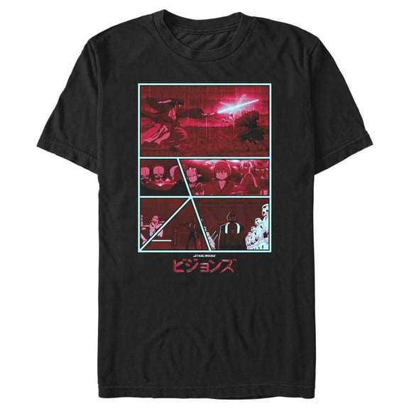 Men's Star Wars: Visions Panels  Graphic Tee Black Large