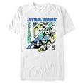 thumbnail image 1 of Men's Star Wars: Visions Retro Anime Character Panels Graphic Tee White Small, 1 of 5