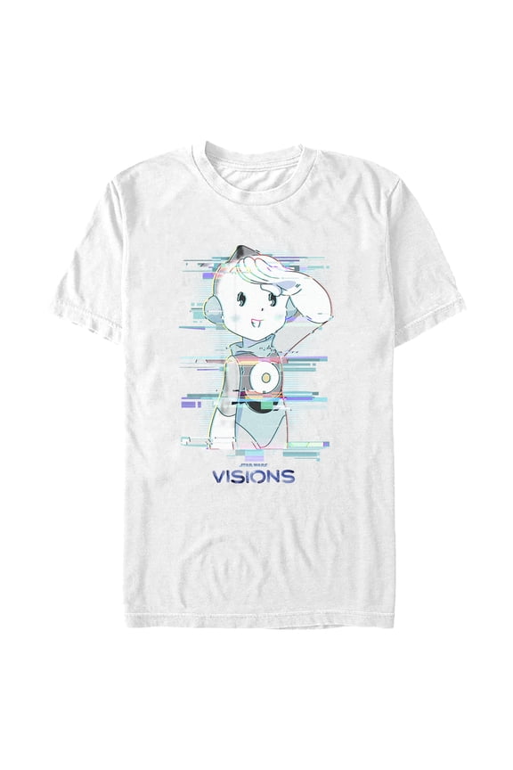 Men's Star Wars: Visions T0-B1 Graphic Tee White Large