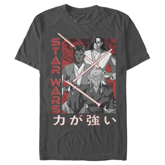 Men's Star Wars: Visions The Force  Graphic Tee Charcoal Small