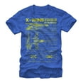 thumbnail image 1 of Men's Star Wars X-Wing Schematics  Graphic Tee Royal Blue Heather Large, 1 of 4