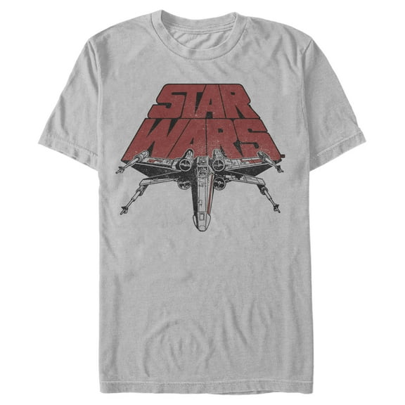 Men's Star Wars X-Wing Title Logo  Graphic Tee White 3X Large