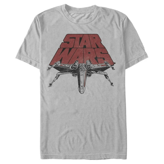 Men's Star Wars X-Wing Title Logo Graphic Tee White X Large