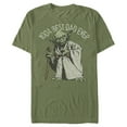thumbnail image 1 of Men's Star Wars Yoda Best Dad Ever  Graphic Tee Military Green Medium, 1 of 4