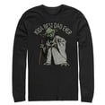 thumbnail image 1 of Men's Star Wars Yoda Best Dad Ever  Long Sleeve Shirt Black Small, 1 of 3
