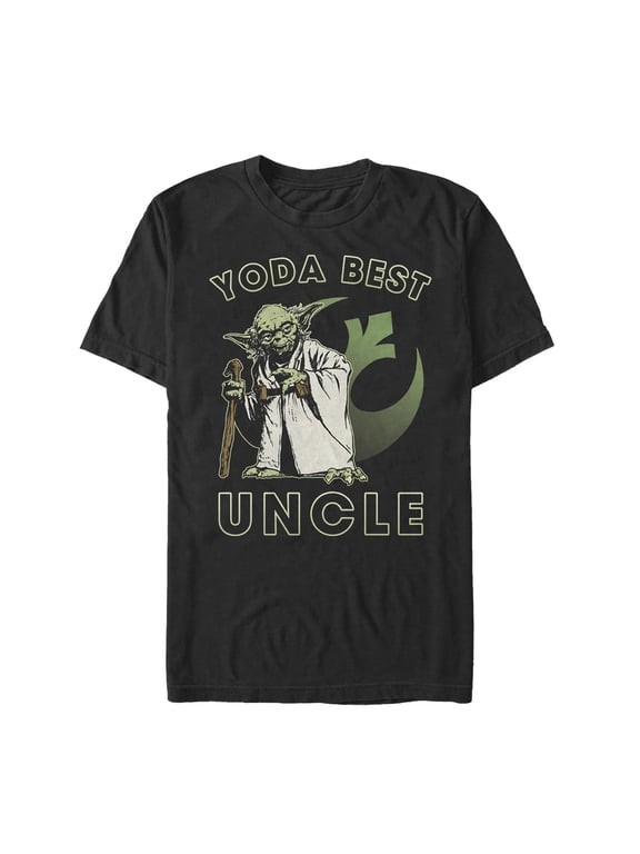 Men's Star Wars Yoda Best Uncle Graphic Tee Black X Large