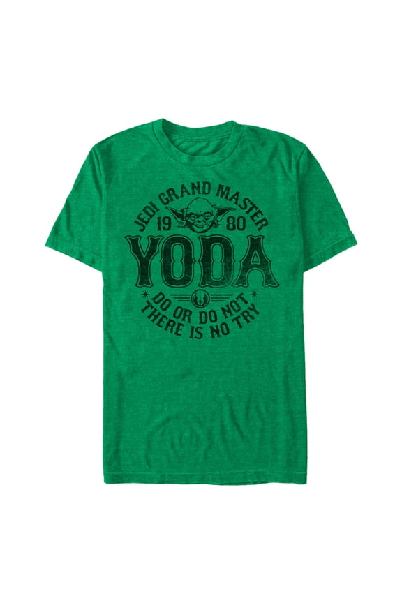 Men's Star Wars Yoda Master 1980  Graphic Tee Kelly Heather X Large