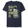 thumbnail image 1 of Men's Star Wars Yoda Real the Struggle Is  Graphic Tee Navy Blue Large, 1 of 4