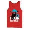 thumbnail image 1 of Men's Star Wars Yoda Small You are Train You Must  Tank Top Red Small, 1 of 3