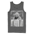 thumbnail image 1 of Men's Star Wars Yoda Words of Wisdom  Tank Top Charcoal Large, 1 of 3