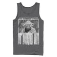 thumbnail image 1 of Men's Star Wars Yoda Words of Wisdom Tank Top Charcoal Medium, 1 of 3