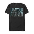 thumbnail image 1 of Men's Star Wars Your Father Death Star Scene Graphic Tee Black Medium, 1 of 5