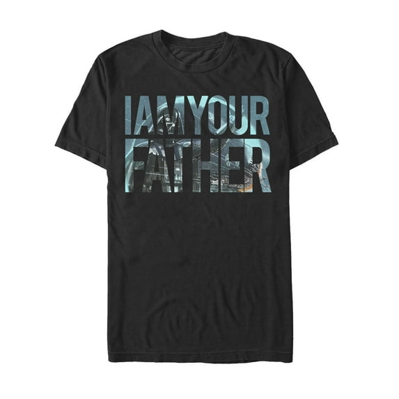Men's Star Wars Your Father Death Star Scene Graphic Tee Black Medium