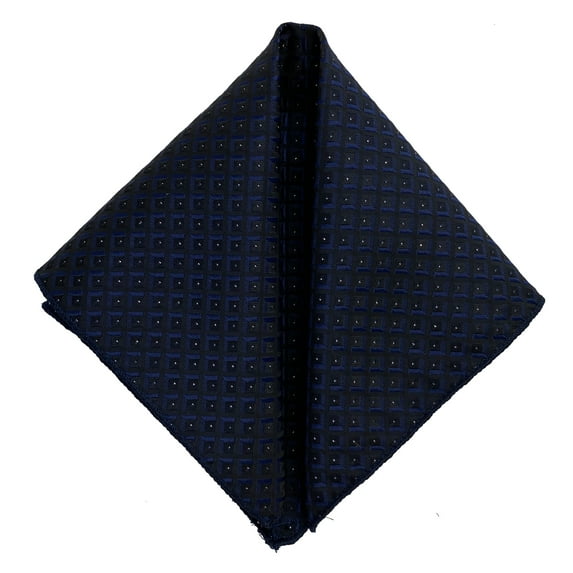 Men’s Stardust Navy Formal Satin Pocket Square in a Variety of Colors by Spencer J’s Signature Satin Collection