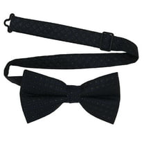 Men’s Stardust Navy Formal Satin Pre-Tied Bow Tie in a Variety of Colors by Spencer J’s Signature Satin Collection