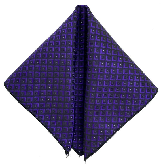 Men’s Stardust Purple Formal Satin Pocket Square in a Variety of Colors by Spencer J’s Signature Satin Collection