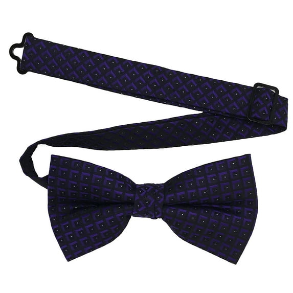 Men’s Stardust Purple Formal Satin Pre-Tied Bow Tie in a Variety of Colors by Spencer J’s Signature Satin Collection