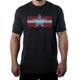 thumbnail image 1 of Men's Stars and stripes 4th of July T-shirts, Men's Graphic T-shirts - Black MH200PATRIOT S15 XL, 1 of 3