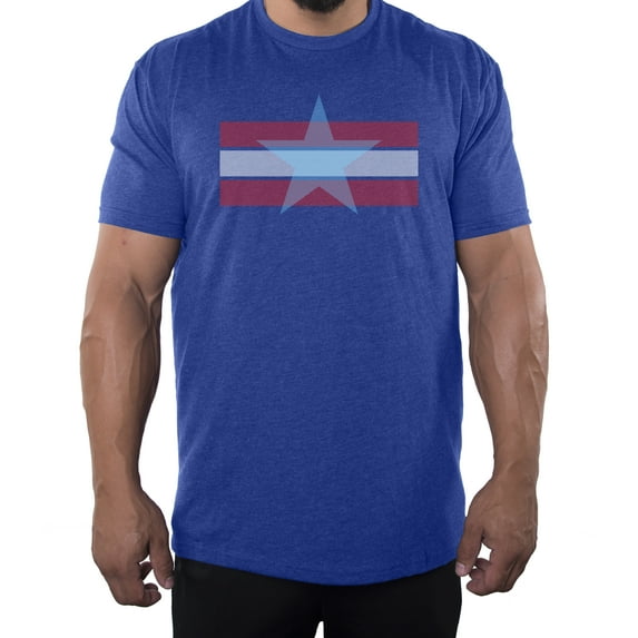 Men's Stars and stripes 4th of July T-shirts, Men's Graphic T-shirts - Royal MH200PATRIOT S15 S