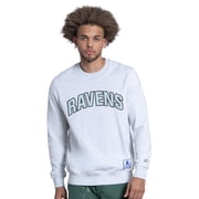 Mens Starter Ash Baltimore Ravens Faceoff Fleece Sweatshirt