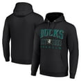 thumbnail image 1 of Men's Starter Black Anaheim Ducks Retro Graphic Pullover Hoodie, 1 of 3