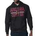 thumbnail image 1 of Men's Starter Black Arizona Coyotes Mesh Look Team Name Logo Tri-Blend Pullover Hoodie, 1 of 2