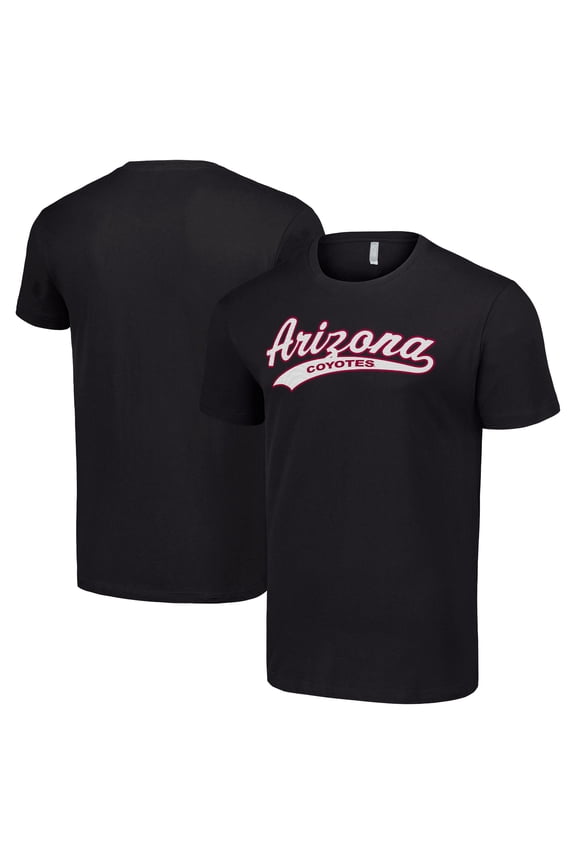 Men's Starter Black Arizona Coyotes Tailsweep T-Shirt