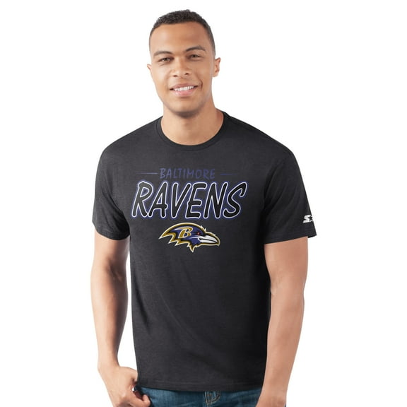 Men's-Starter  Black Baltimore Ravens Prime Time T-Shirt