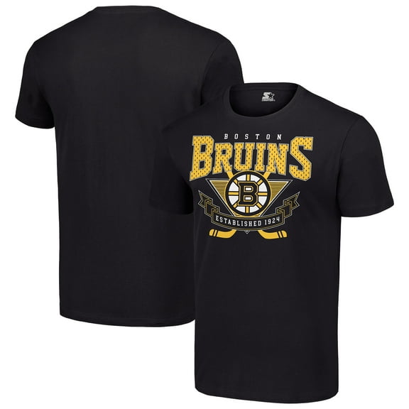 Men's Starter Black Boston Bruins Team Logo Graphic T-Shirt
