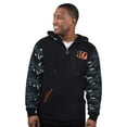 thumbnail image 1 of Men's Starter Black Cincinnati Bengals Thursday Night Gridiron Full-Zip Hoodie, 1 of 2
